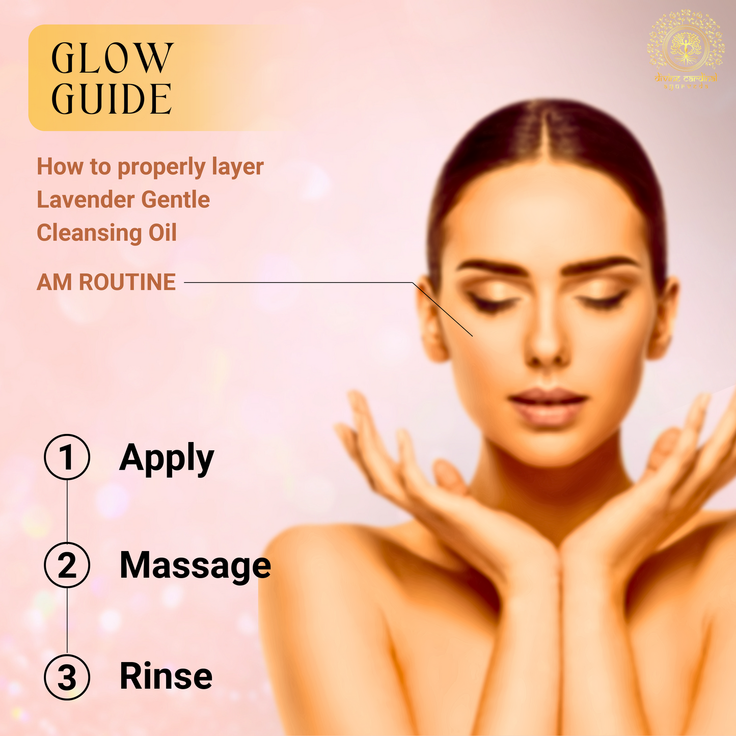 Moisturizing lavender cleansing oil for soft skin