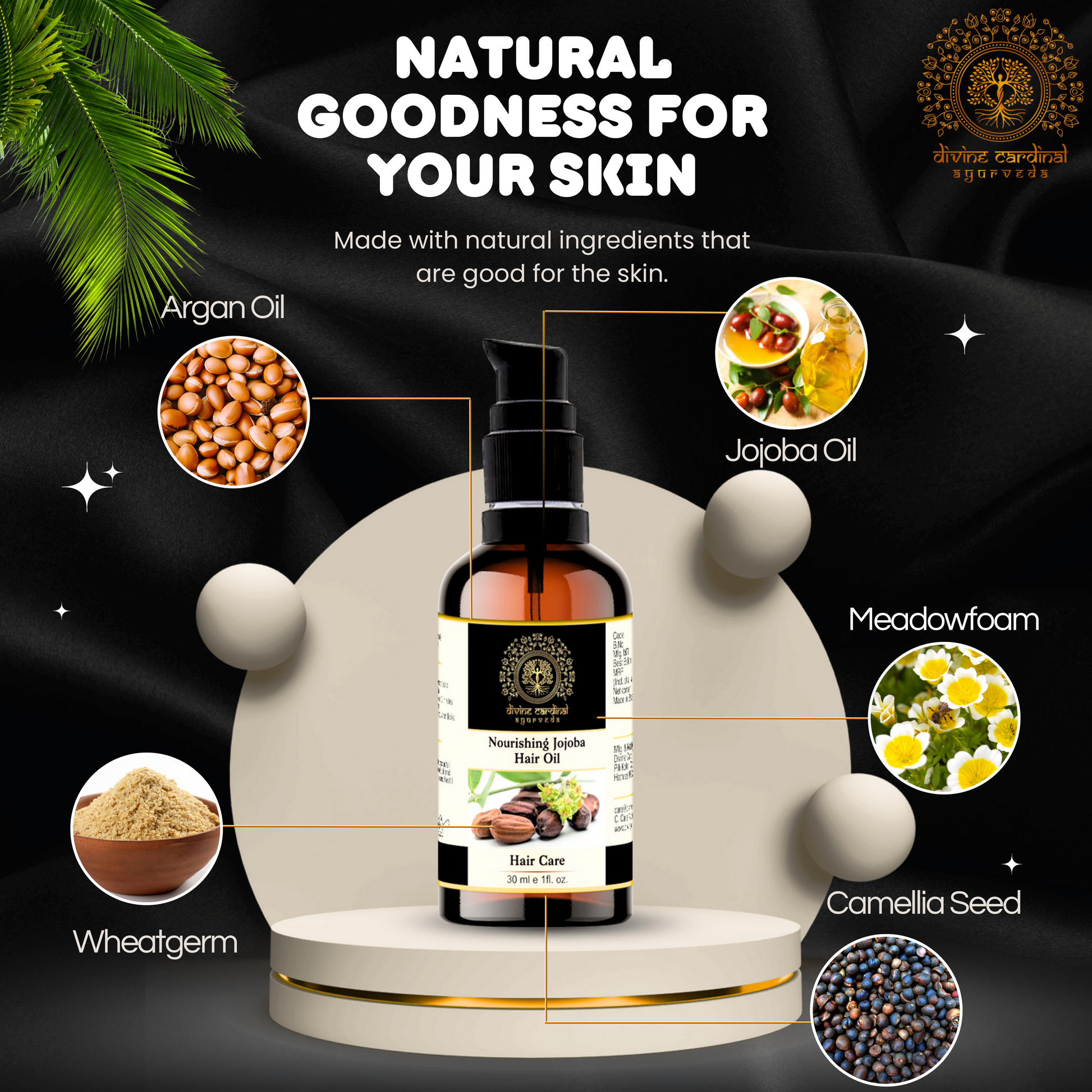 Frizz control hair oil jojoba nourishing formula