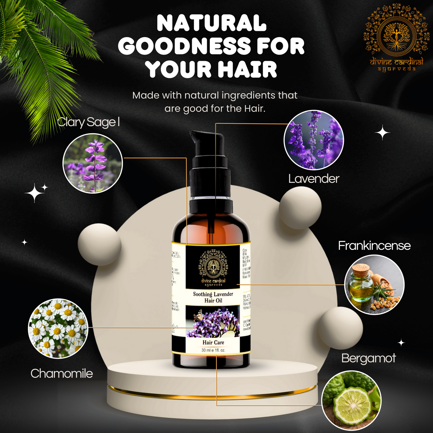 Soothing lavender oil for dandruff treatment and scalp care