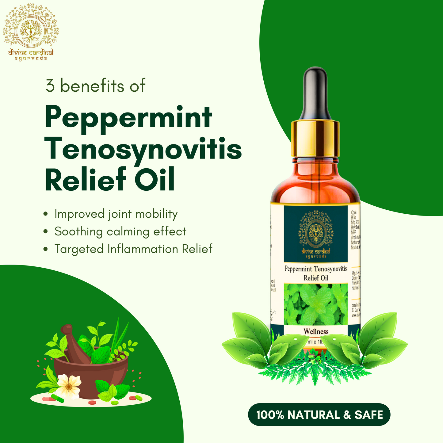 Peppermint Tenosynovitis Relief Oil