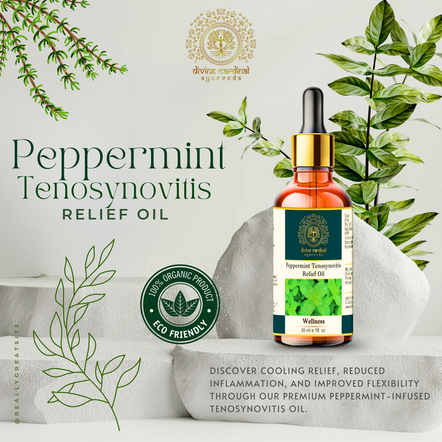 Peppermint Tenosynovitis Relief Oil