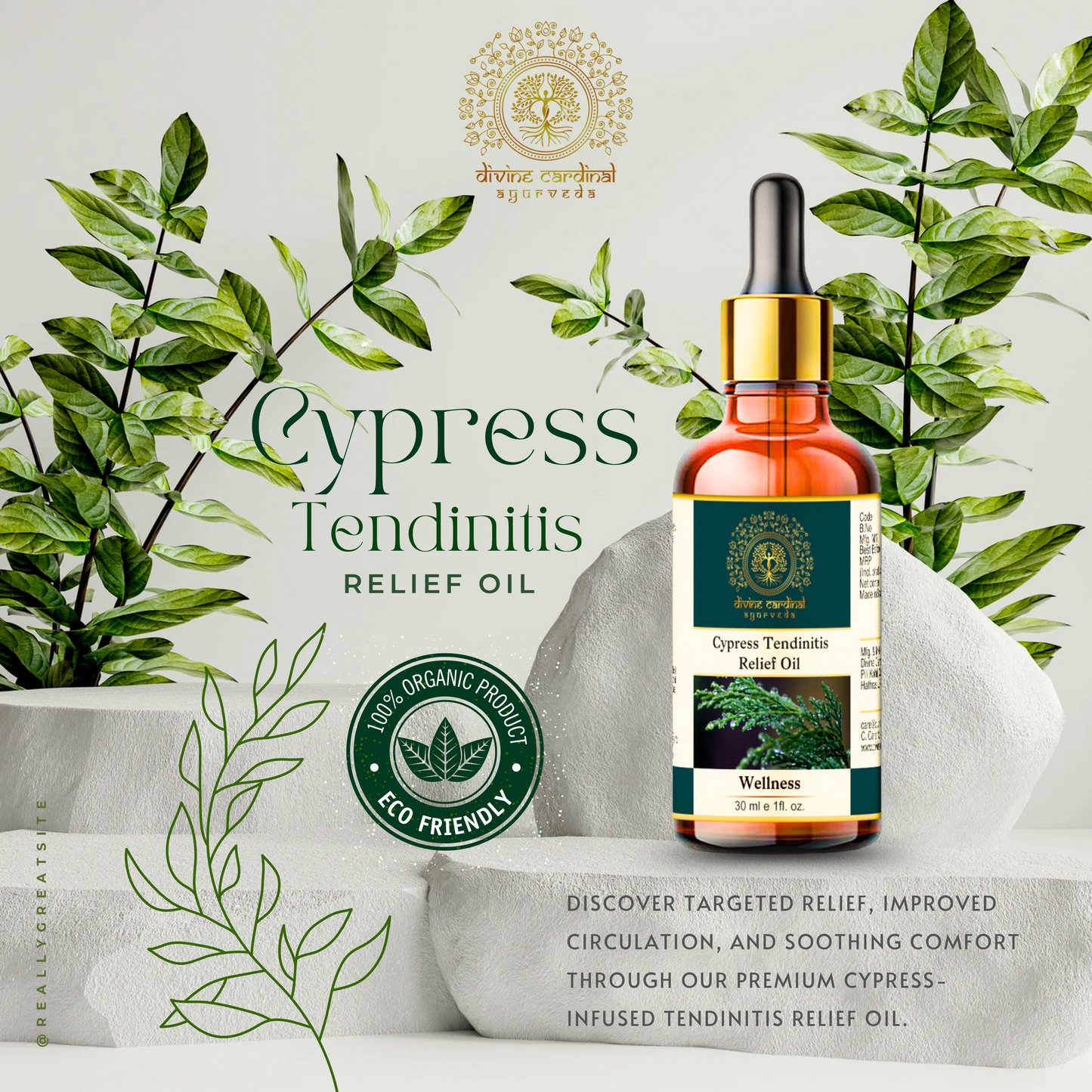Cypress Tendinitis Relief Oil