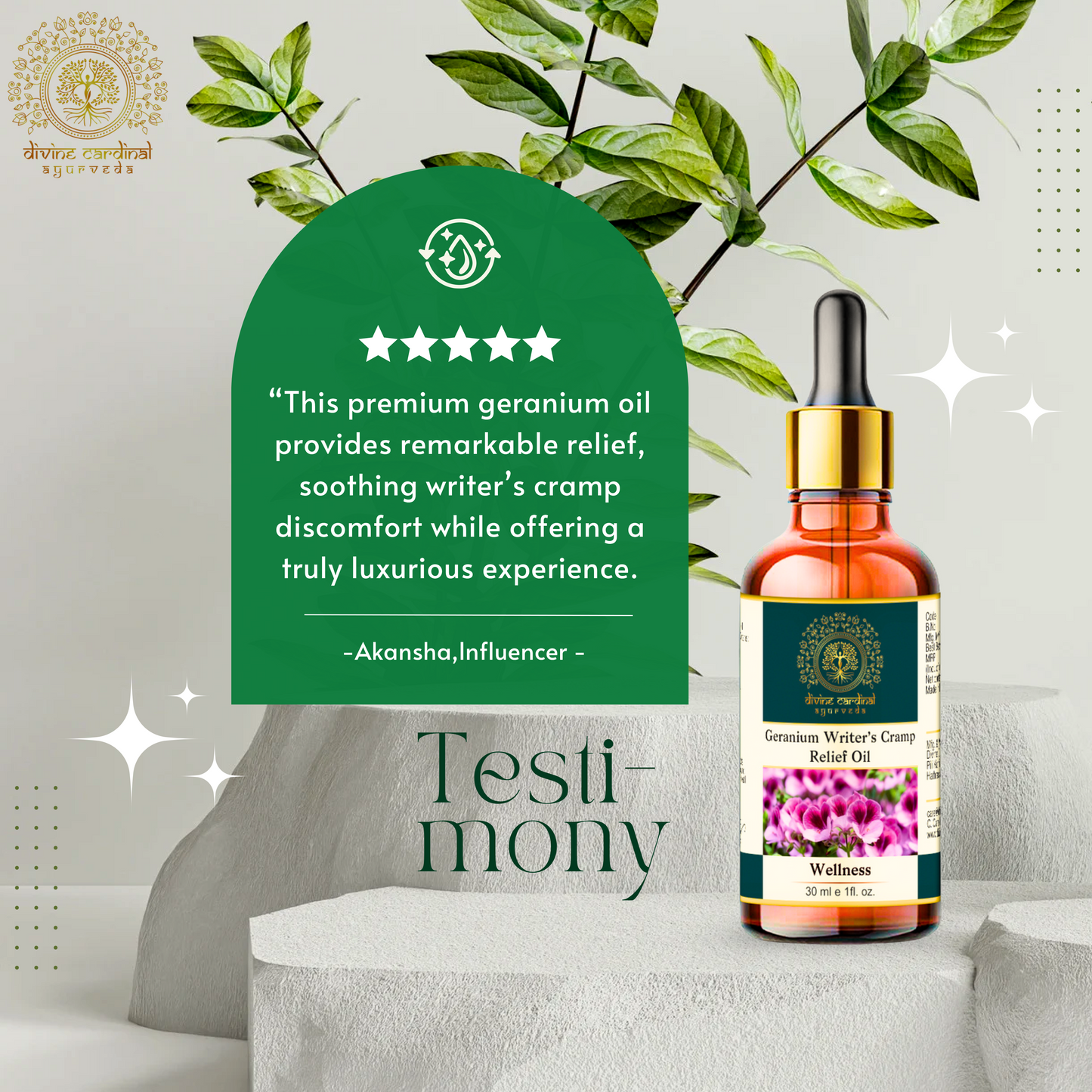 Geranium Writer’s Cramp Relief Oil