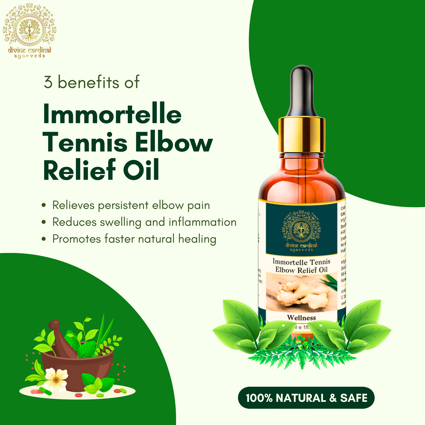 Immortelle Tennis Elbow Relief Oil | Lateral Epicondylitis Pain Oil