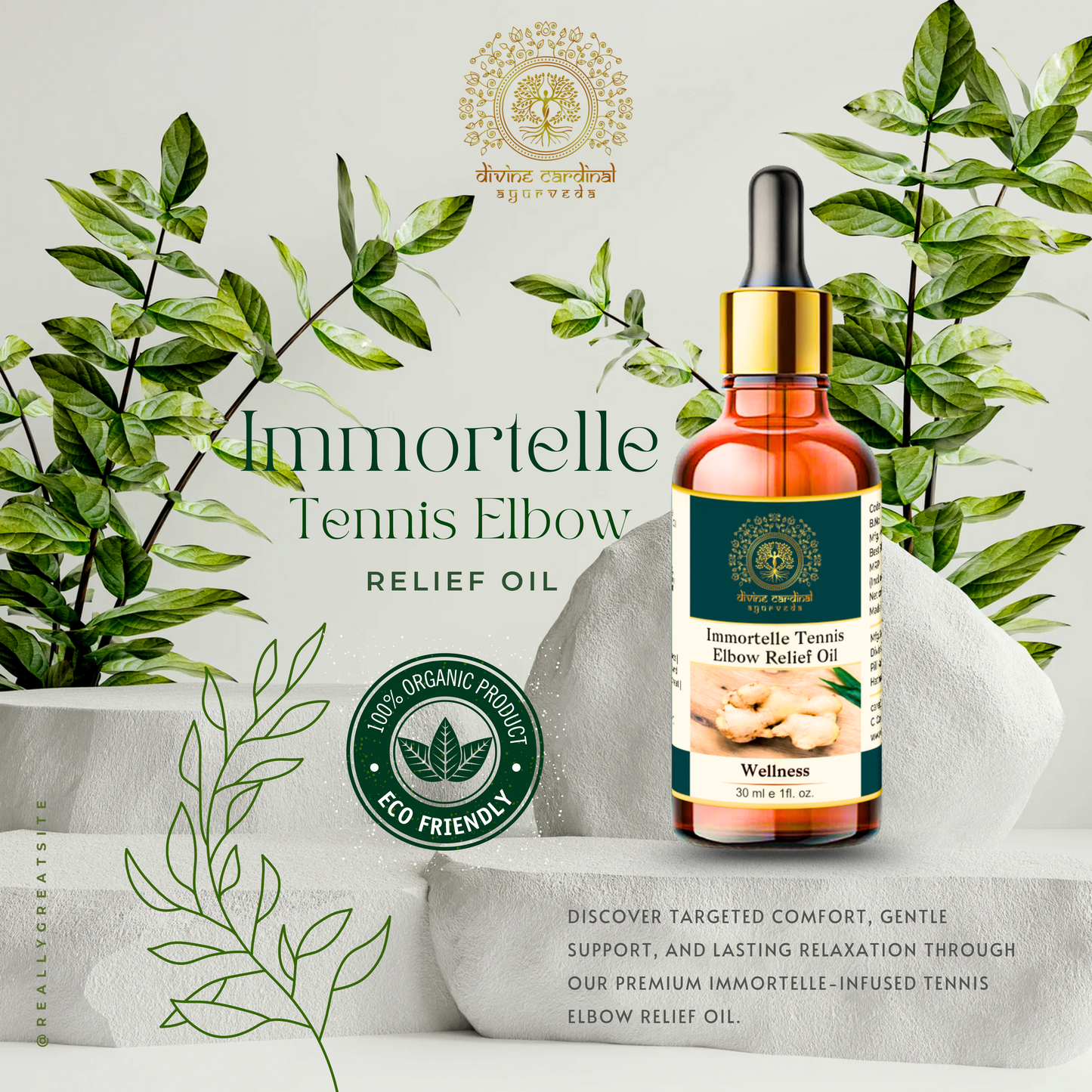 Immortelle Tennis Elbow Relief Oil | Lateral Epicondylitis Pain Oil
