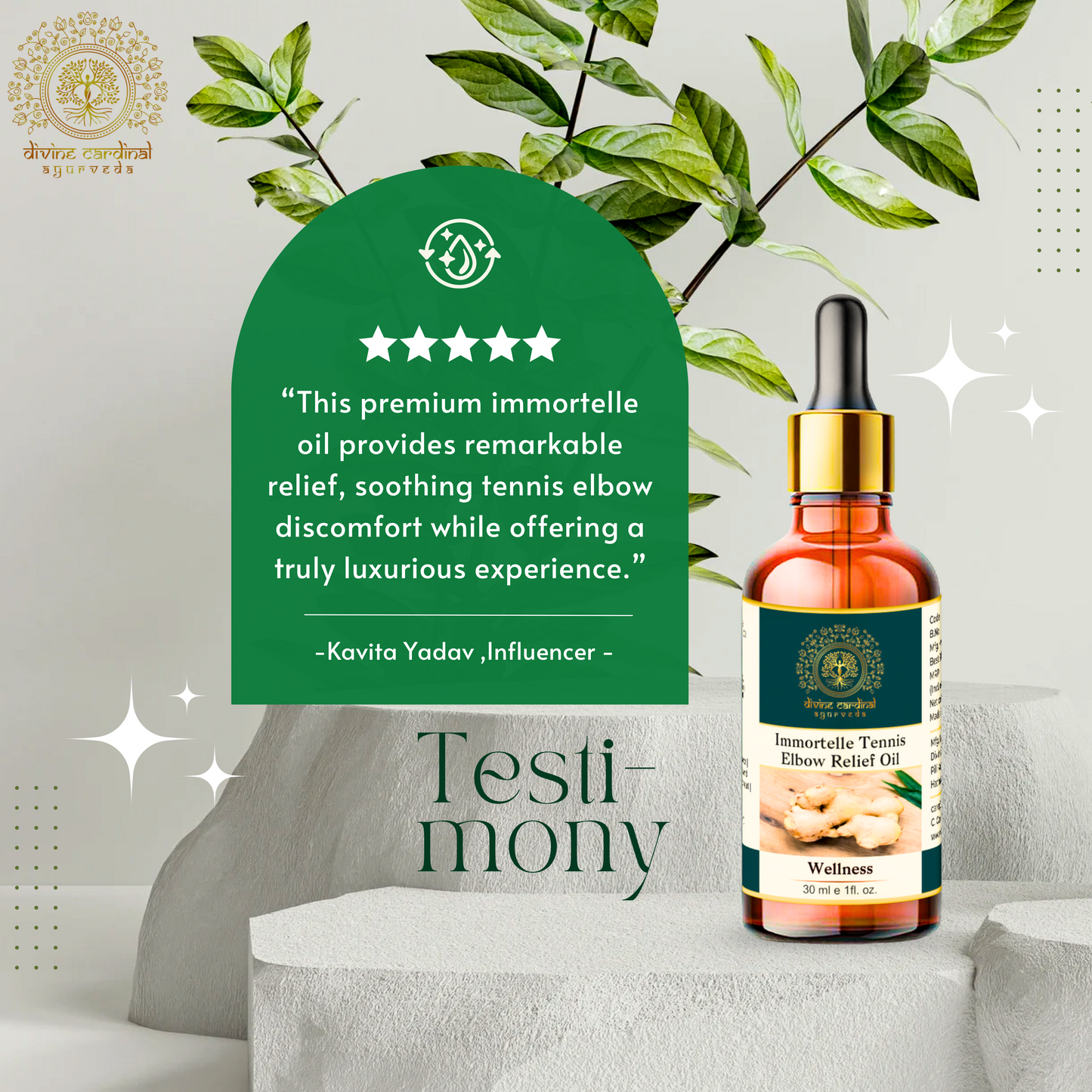 Immortelle Tennis Elbow Relief Oil | Lateral Epicondylitis Pain Oil