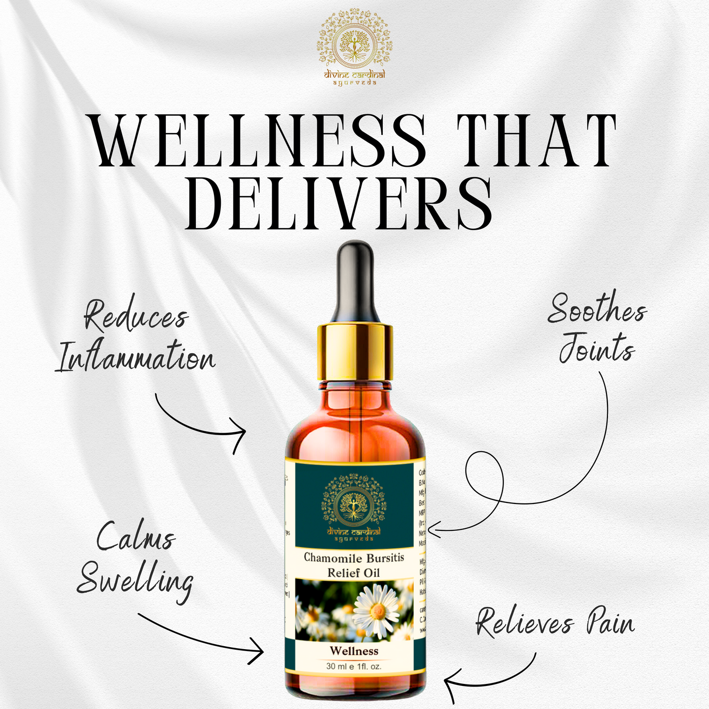 Chamomile Bursitis Relief Oil | Natural Anti-Inflammatory Joint Oil