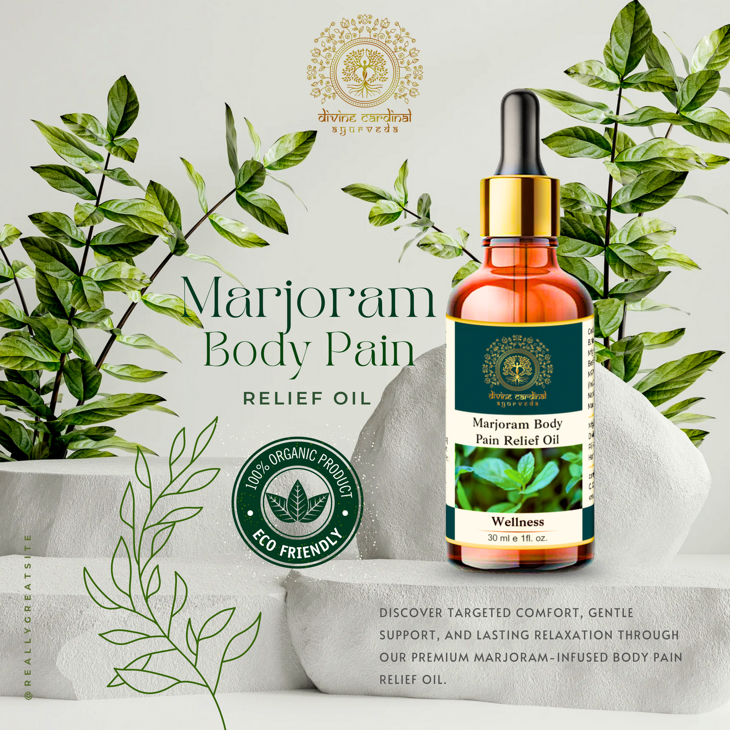 Marjoram Body Pain Relief Oil