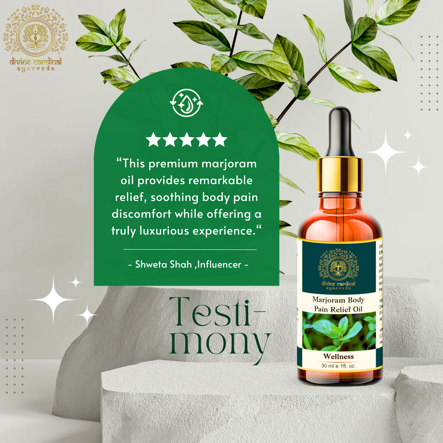 Marjoram Body Pain Relief Oil