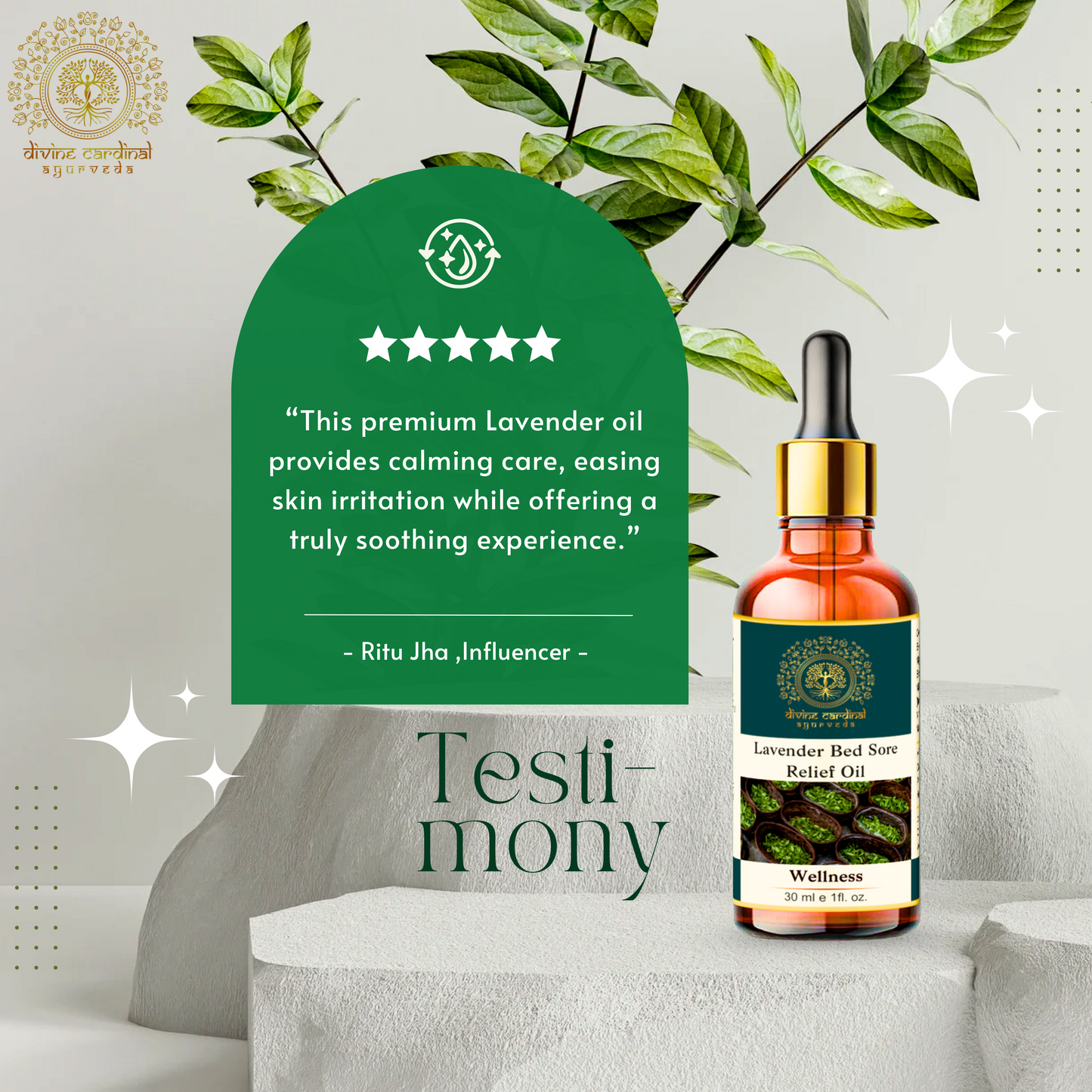 Lavender Bed Sore Relief Oil