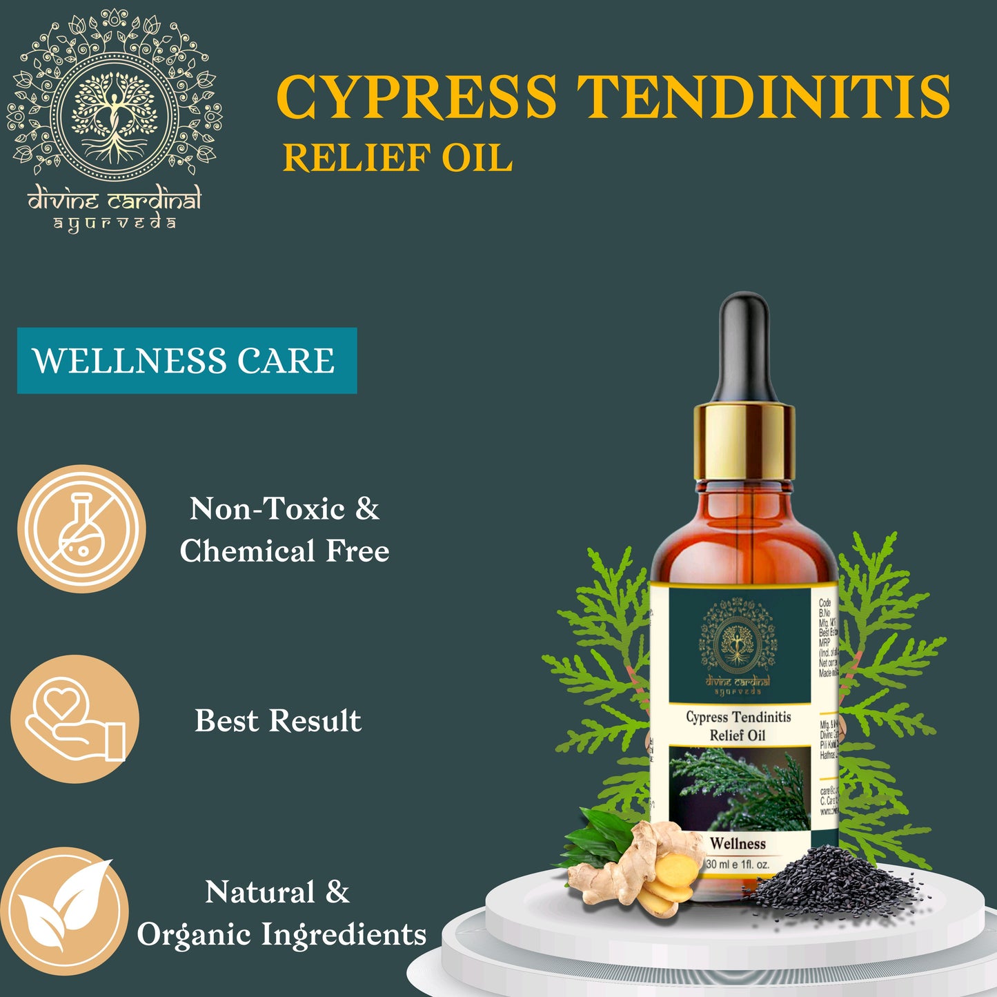 Cypress Tendinitis Relief Oil