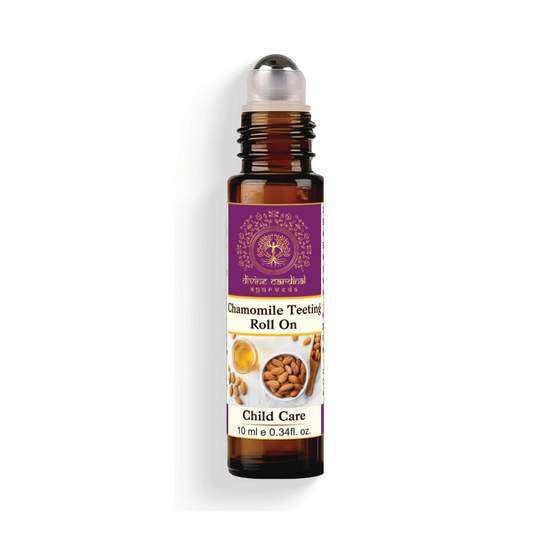 Divine Cardinal Baby Teething Relief Roll-On with natural Copaiba and Chamomile essential oils