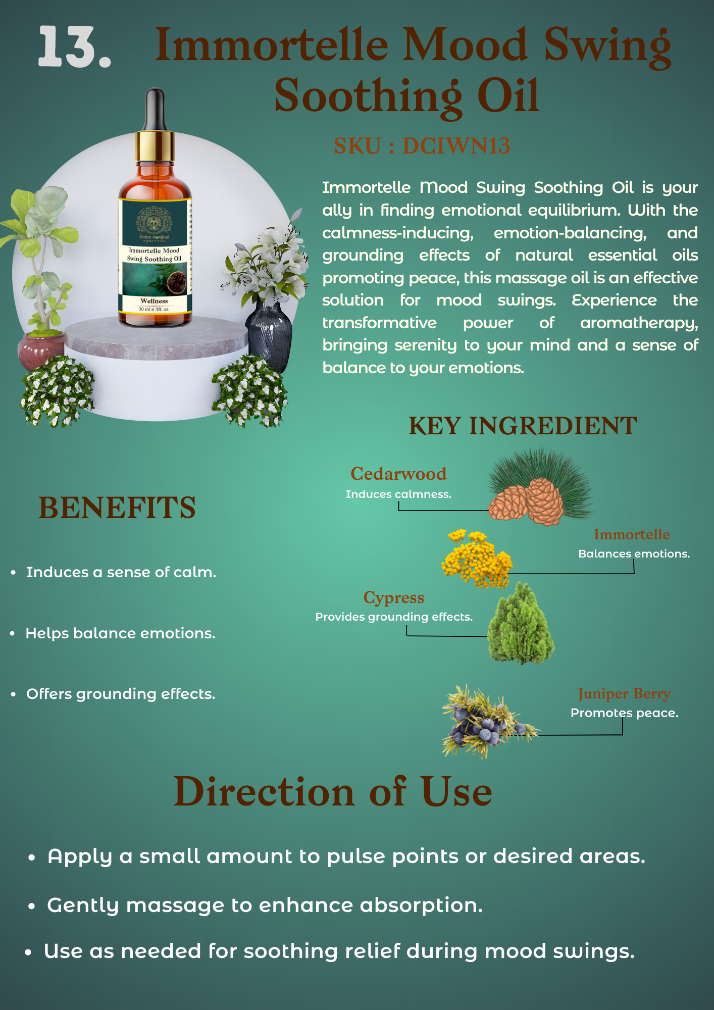Immortelle Mood Swing Soothing Oil