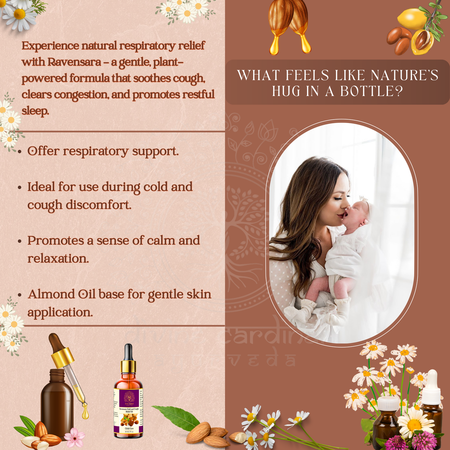 Essential Oil for natural cough and cold relief. Soothe congestion, calm coughs, and boost immunity with this pure