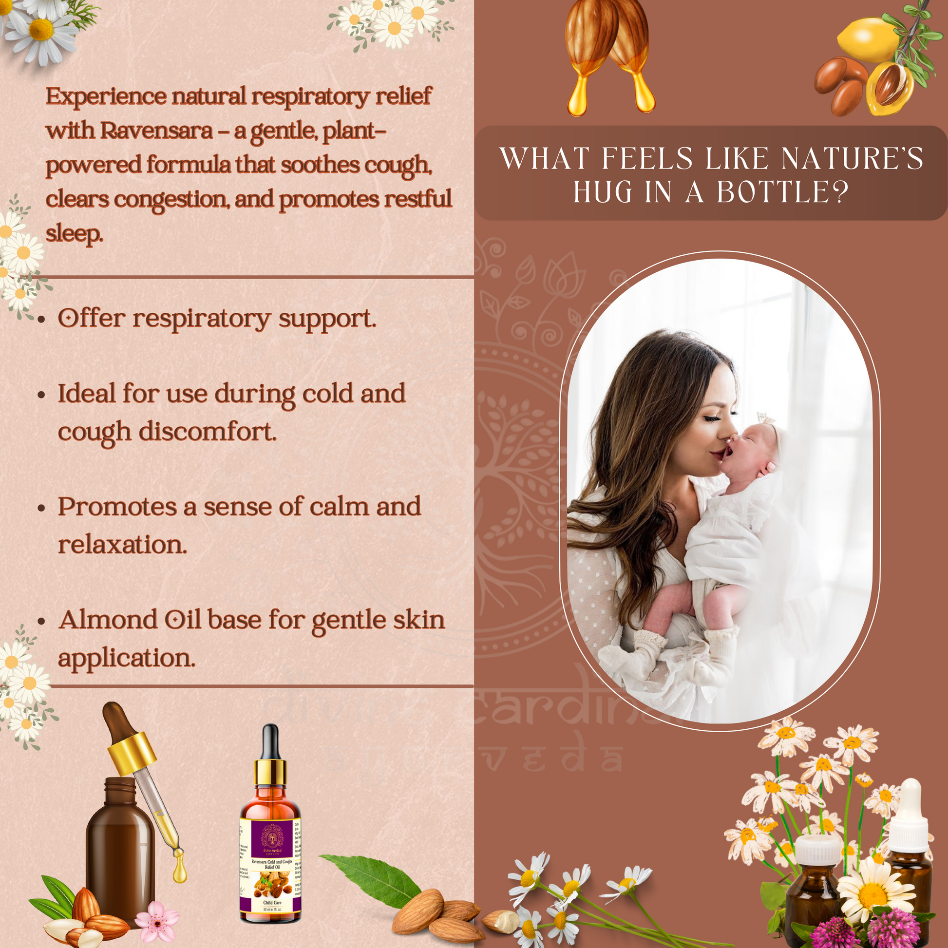 Essential Oil for natural cough and cold relief. Soothe congestion, calm coughs, and boost immunity with this pure