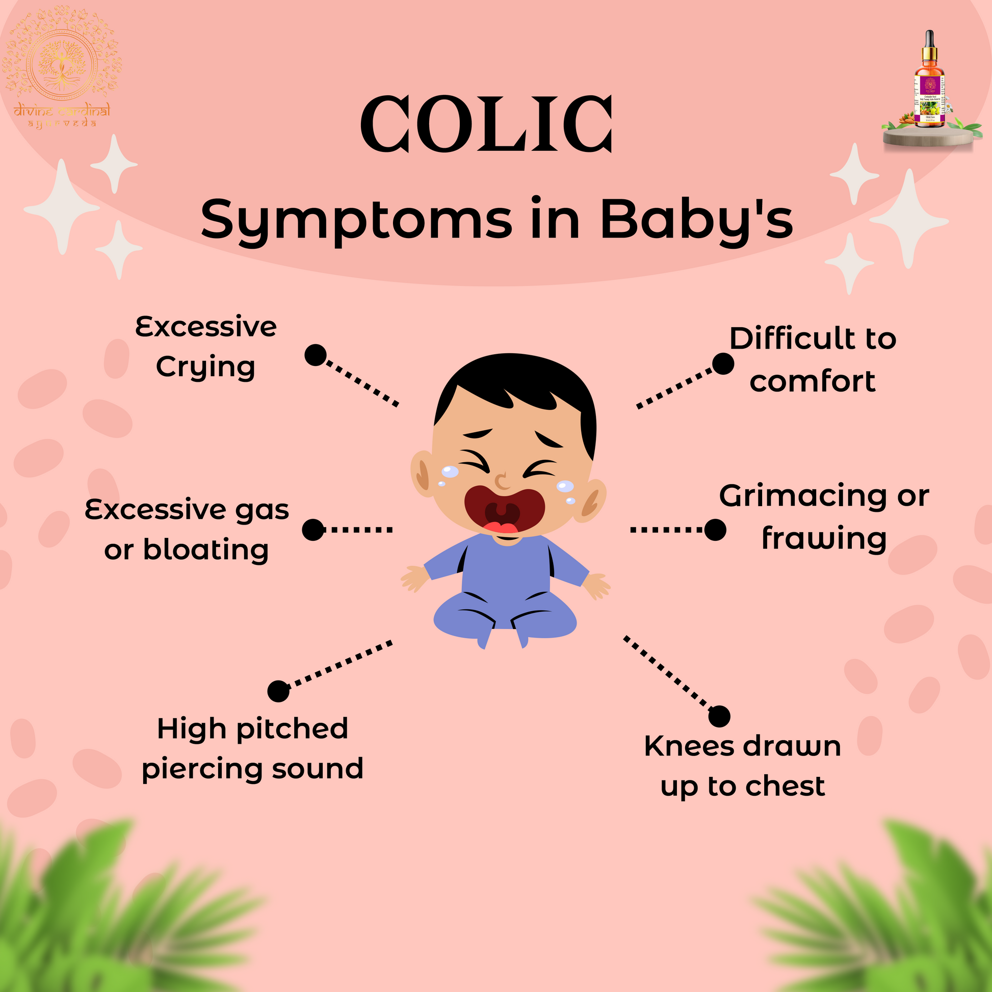 baby gas relief, baby colic remedy, baby tummy ache relief, Pair with our Baby Sleep Essential Oil Blend for complete comfort.