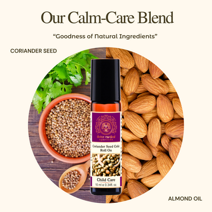 BABY Care Coriander Seed and Almond Oil blend with natural ingredients 