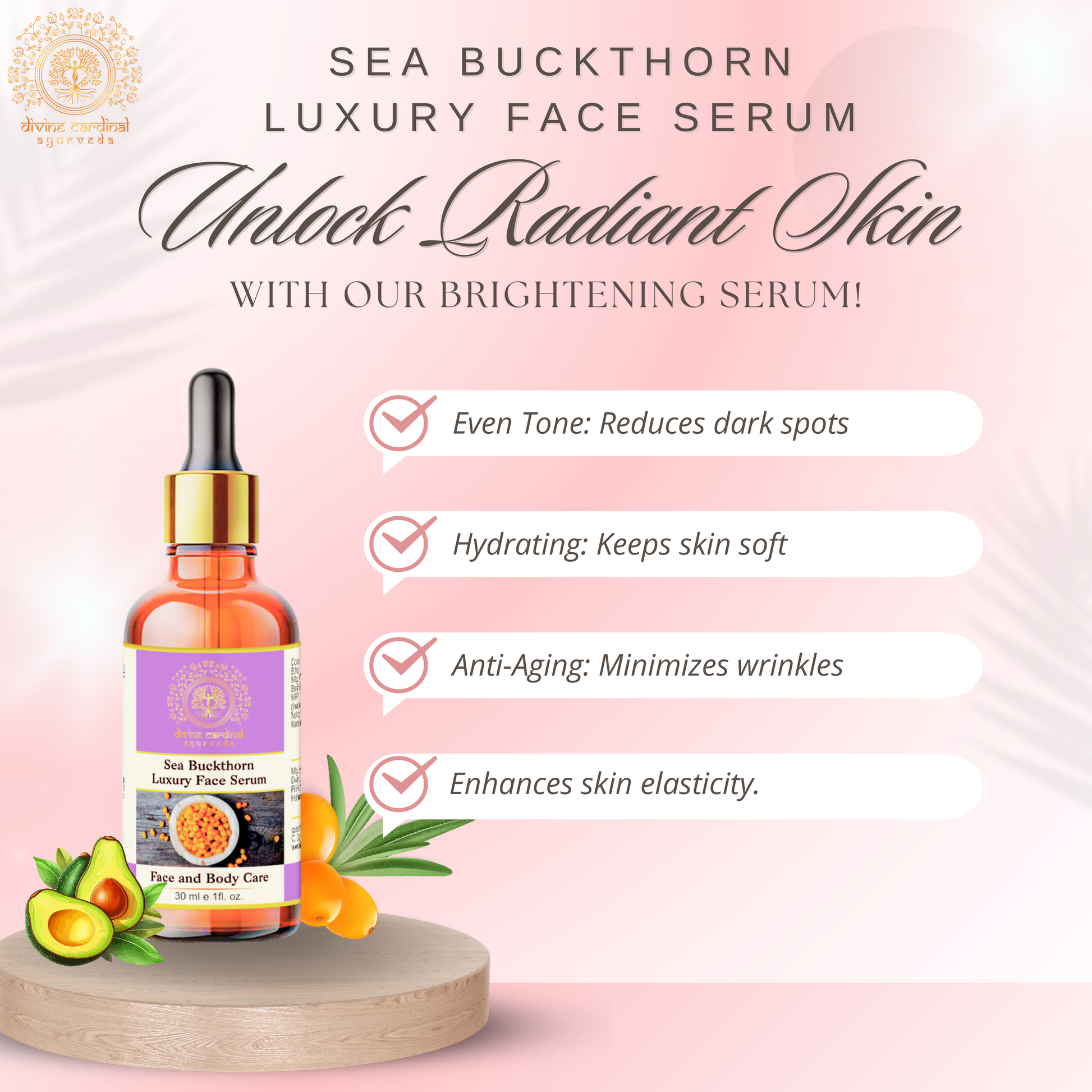 Hydrating serum for dry skin and pigmentation
