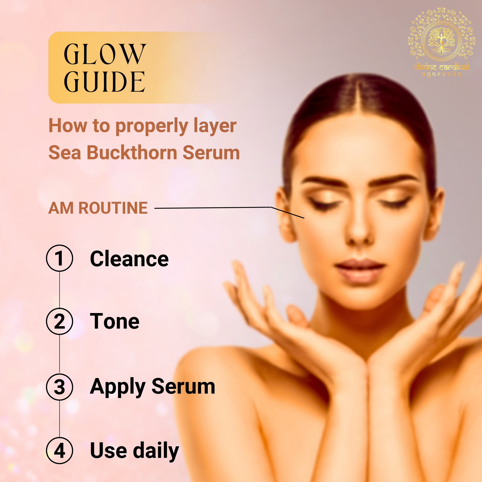Organic facial oil with antioxidants for radiant skin