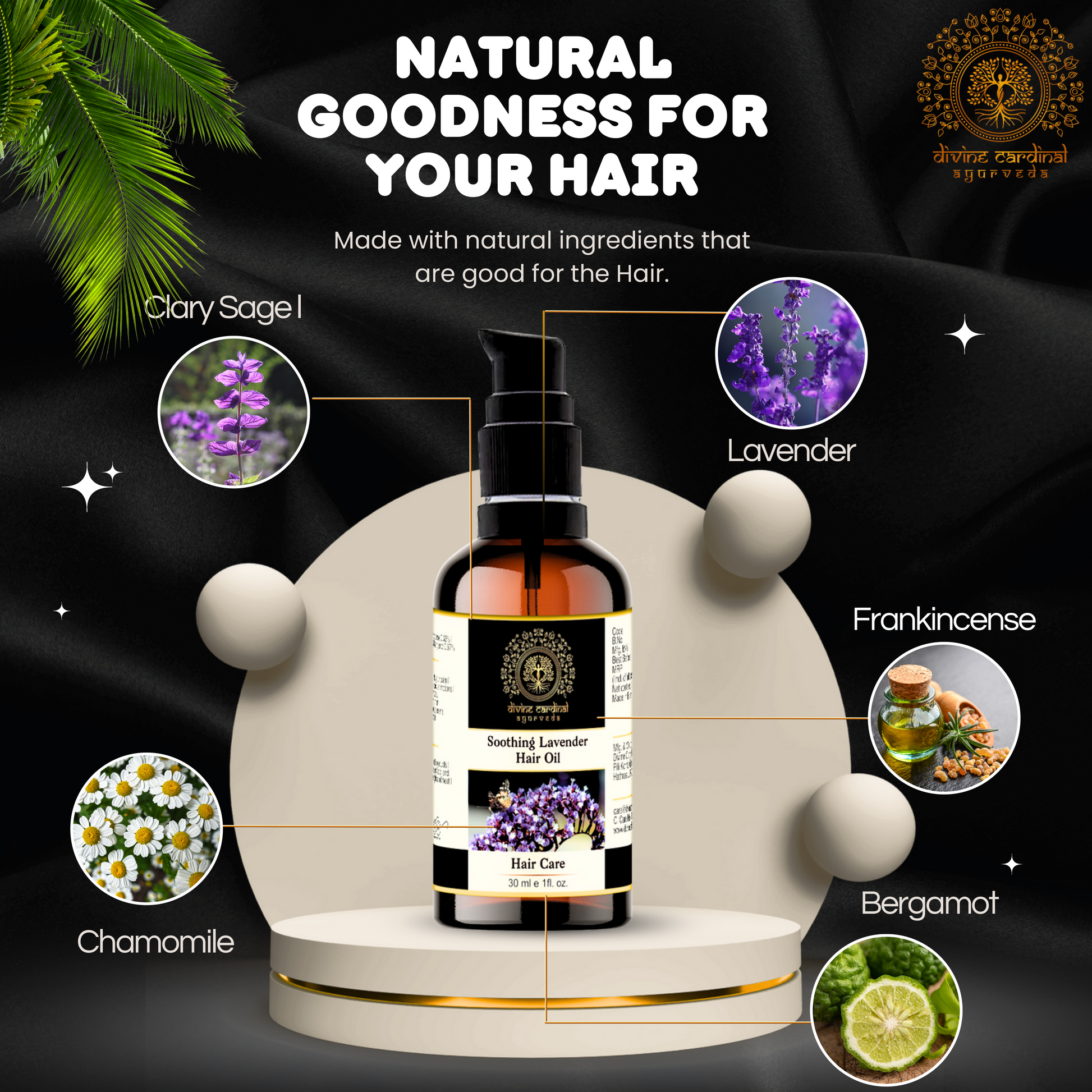 Soothing lavender oil for dandruff treatment and scalp care