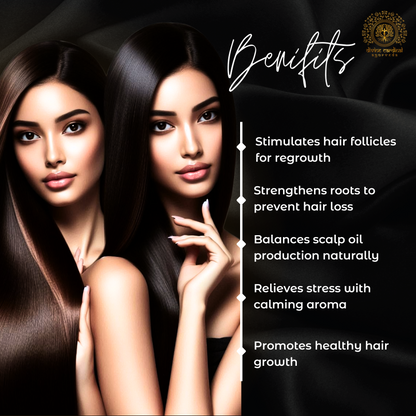 natural shine hair oil with sandalwood