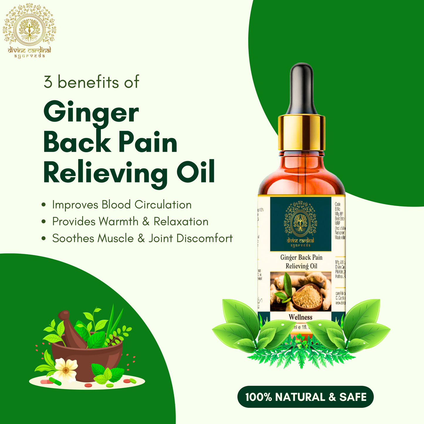 Ginger Back Pain Relieving Oil