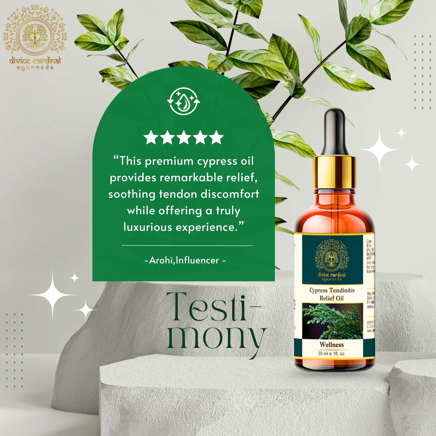 Cypress Tendinitis Relief Oil