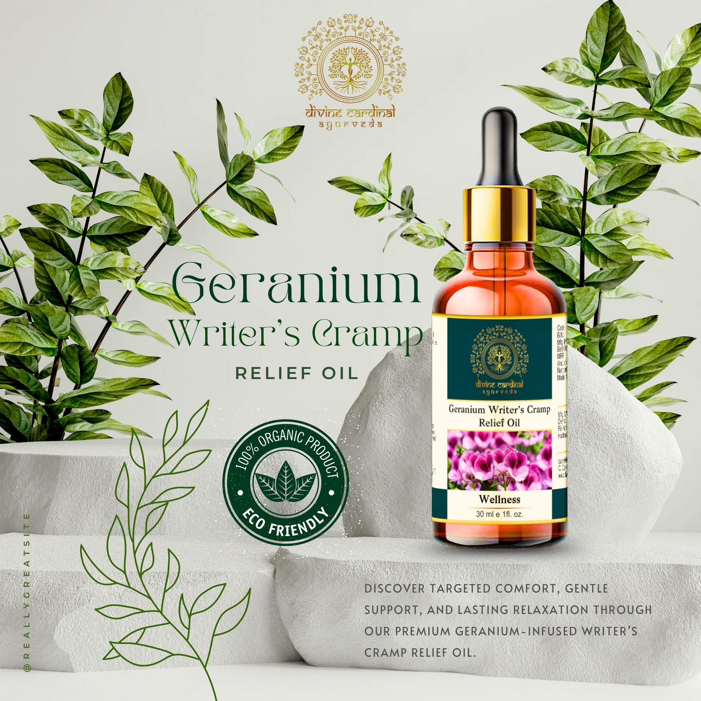 Geranium Writer’s Cramp Relief Oil