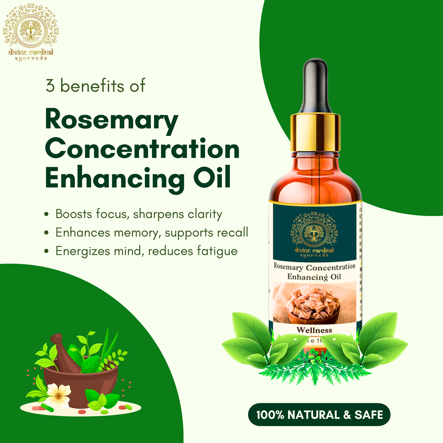 Rosemary Concentration Enhancing Oil