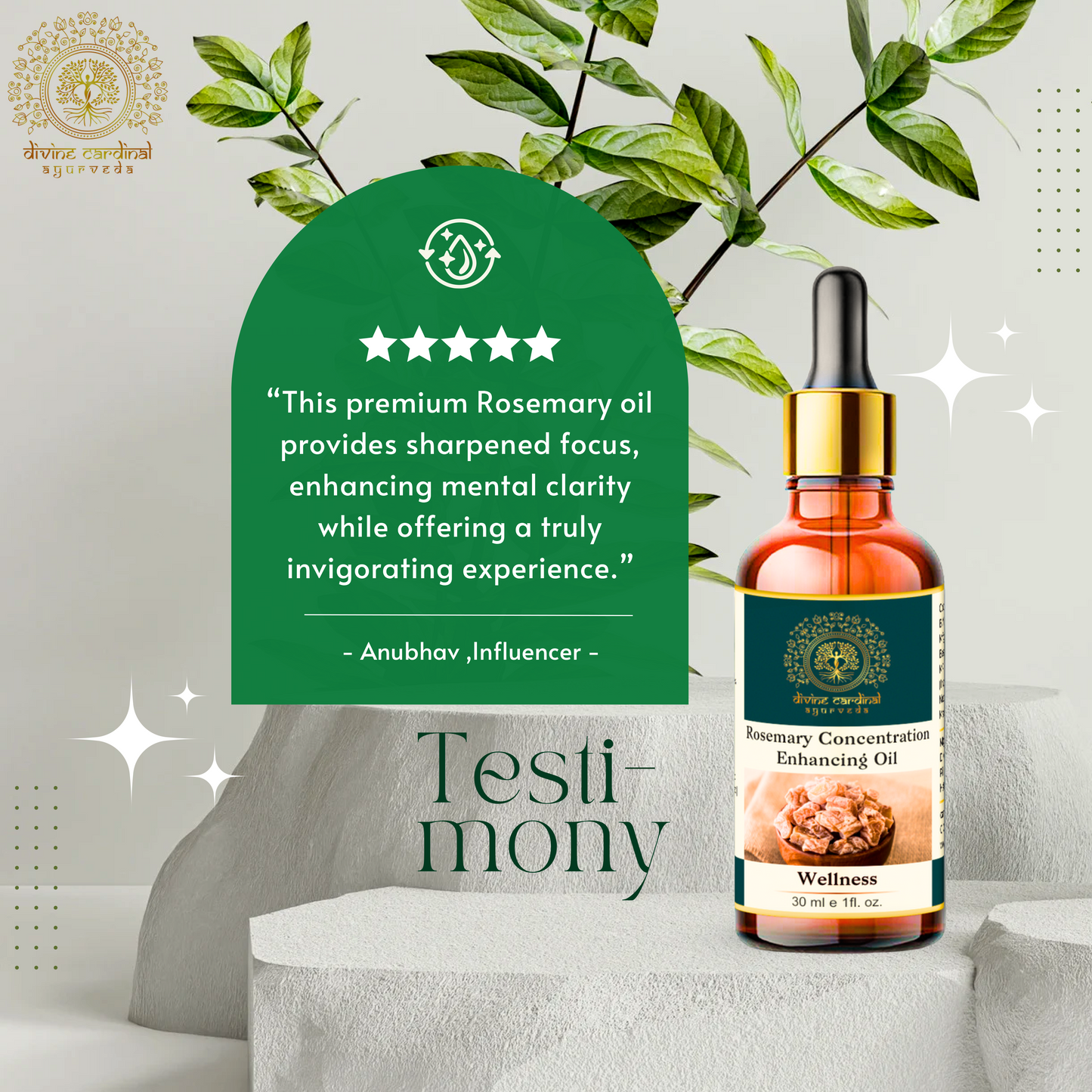 Rosemary Concentration Enhancing Oil