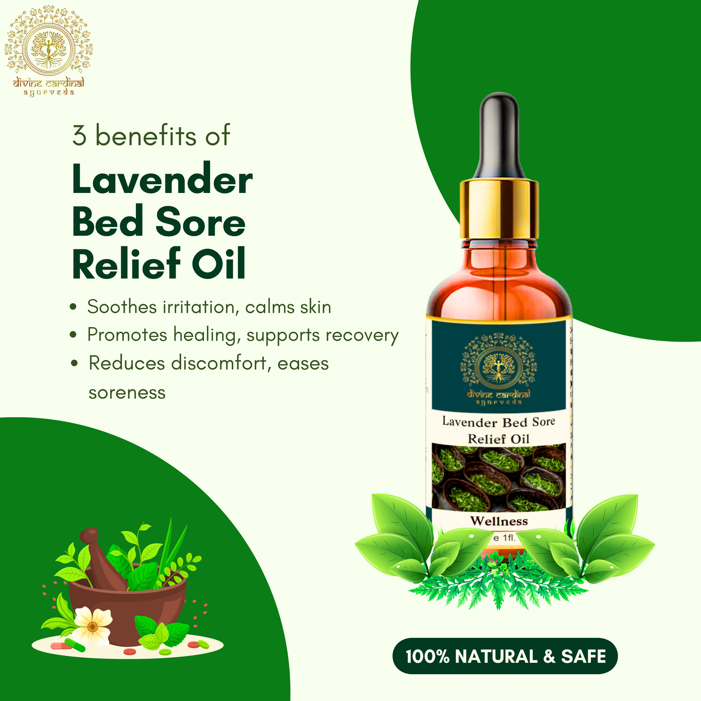Lavender Bed Sore Relief Oil