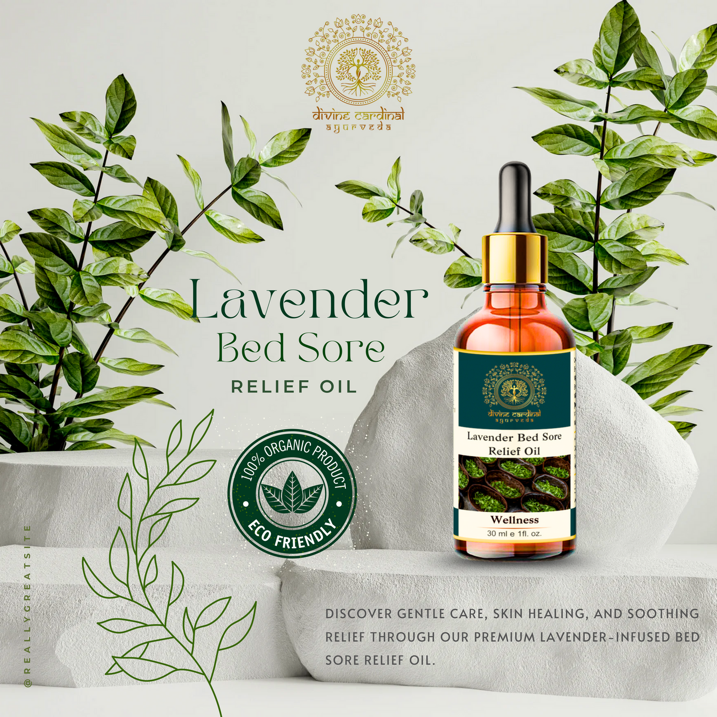 Lavender Bed Sore Relief Oil