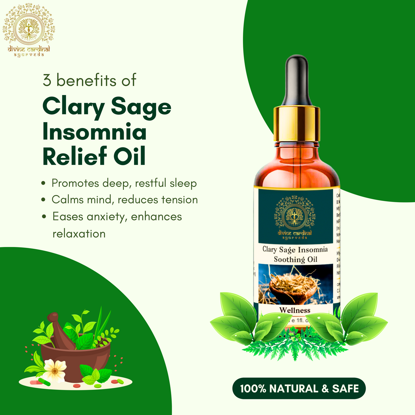 Clary Sage Insomnia Relief Oil