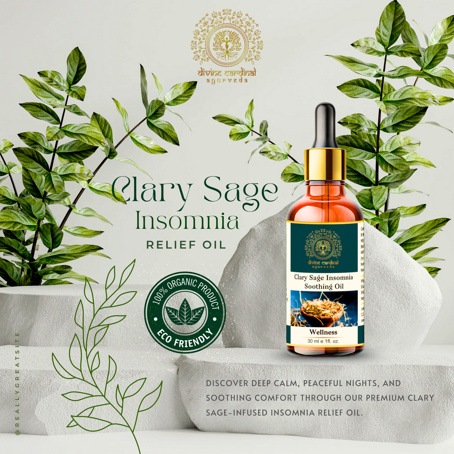 Clary Sage Insomnia Relief Oil