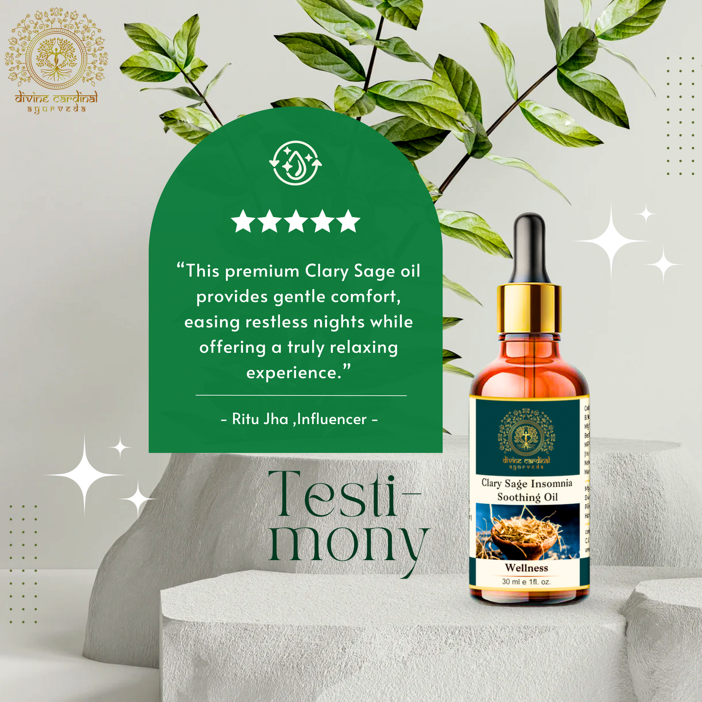 Clary Sage Insomnia Relief Oil