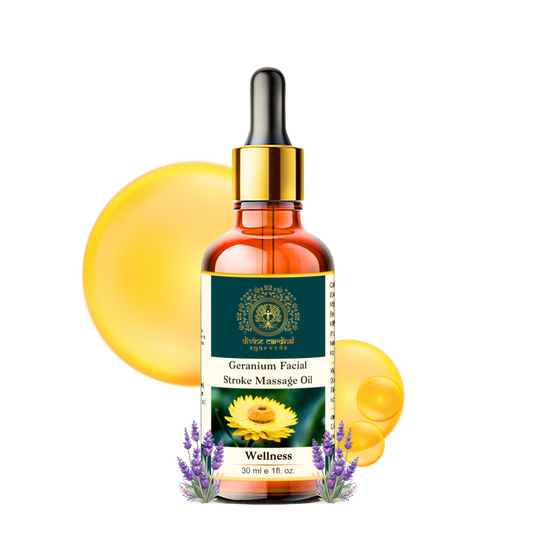 Geranium Facial Stroke Massage Oil: Aid for Facial Paralysis Recovery