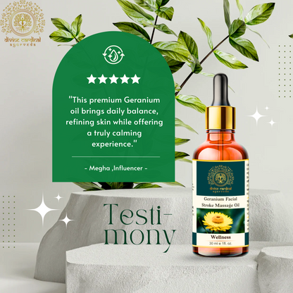 Geranium Facial Stroke Massage Oil: Aid for Facial Paralysis Recovery