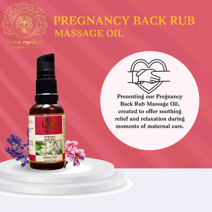 Pregnancy Back Rub Massage Oil