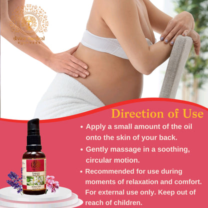 Pregnancy Back Rub Massage Oil