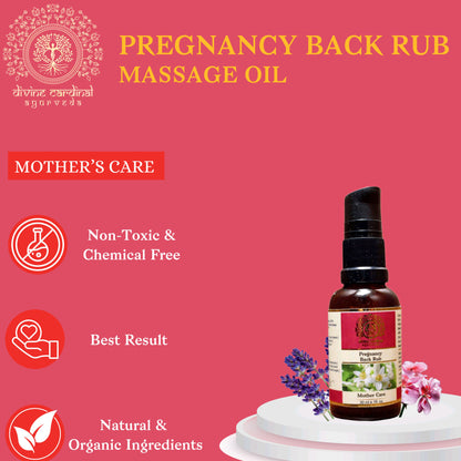 Pregnancy Back Rub Massage Oil