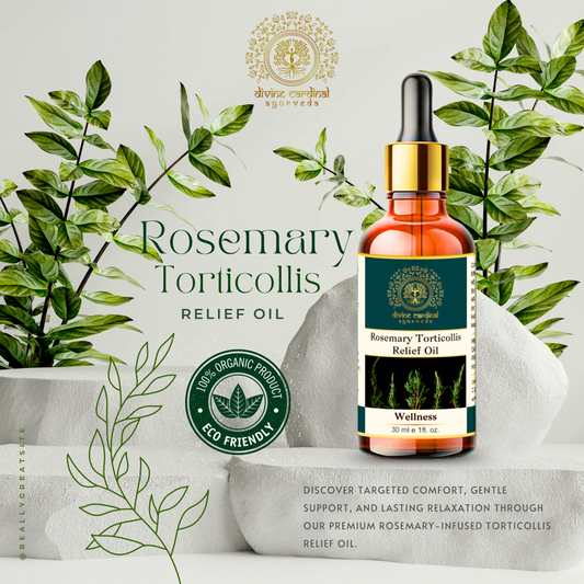 Rosemary Torticollis Relief Oil | Neck Stiffness & Wry Neck Oil