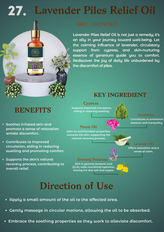 Lavender Piles Relief Oil