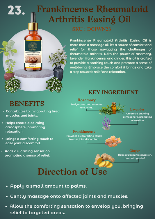 Frankincense Rheumatoid Arthritis Easing Oil