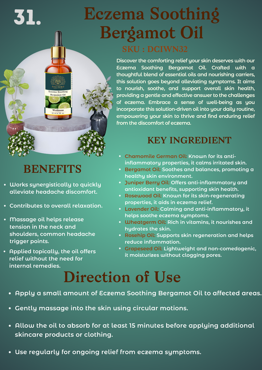 Eczema Soothing Bergamot Oil