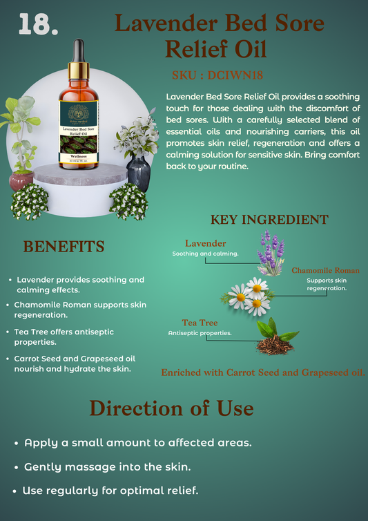 Lavender Bed Sore Relief Oil