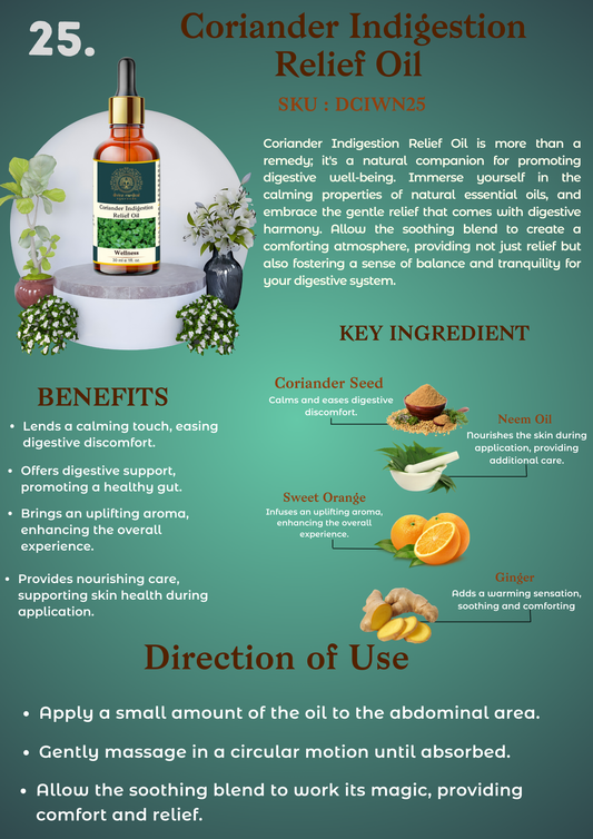 Coriander Indigestion Relief Oil