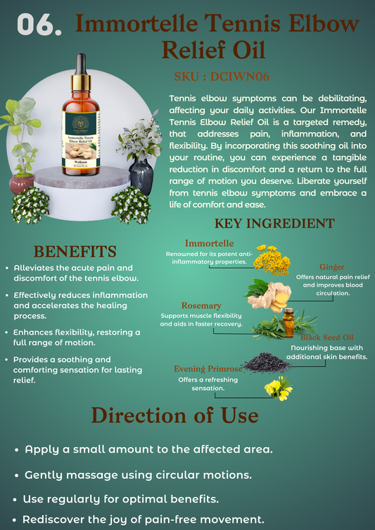 Immortelle Tennis Elbow Relief Oil