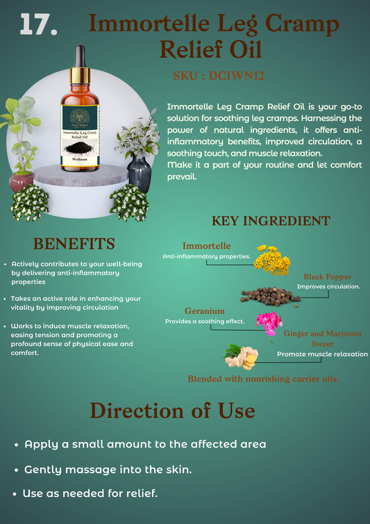 Immortelle Leg Cramp Relief Oil