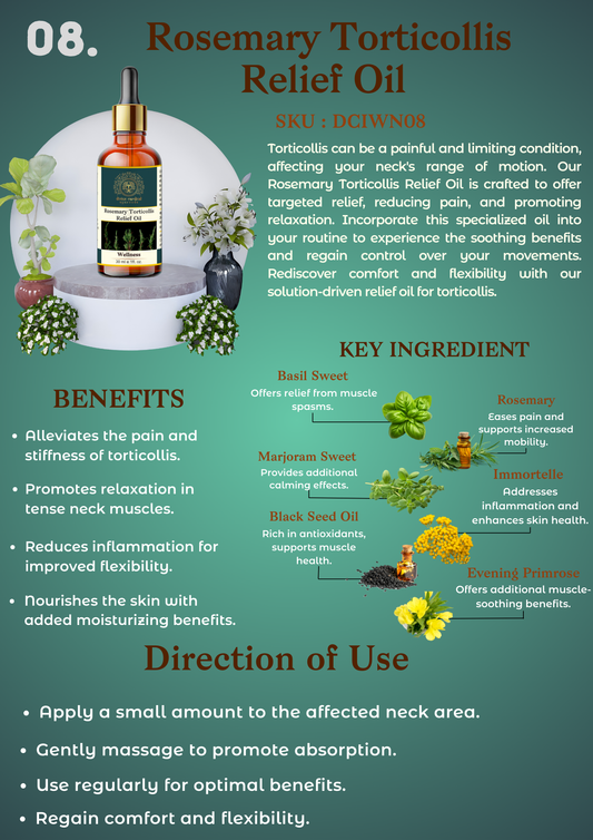 Rosemary Torticollis Relief Oil